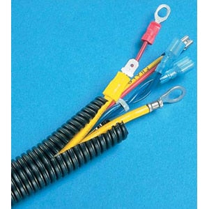 Panduit Corrugated Loom Tubing - Cable Concealer - Black - 1 Pack