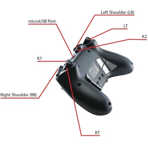 Manette de jeu filaire CAT 7 authentique Mad Catz - Noir - Câble
