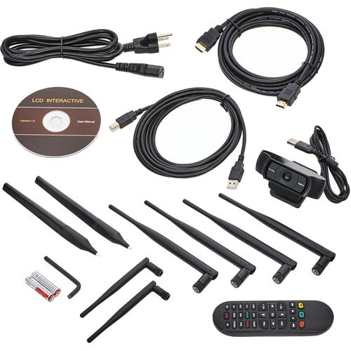 Écran tactile infrarouge ultra fin 65 pouces UHD 4K 1300 1 DMTP65OPS interactif avec PC