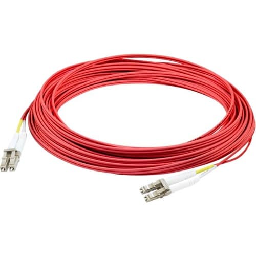 AddOn 7m LC (Male) to LC (Male) Red OM2 Duplex Plenum-Rated Fiber Patch Cable -