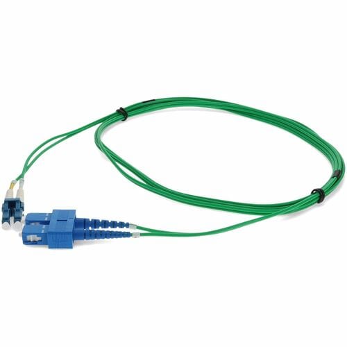 AddOn 7m LC (Male) to SC (Male) Green OS2 Duplex Fiber OFNR (Riser