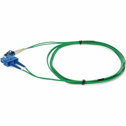AddOn 7m LC (Male) to SC (Male) Green OS2 Duplex Fiber OFNR (Riser