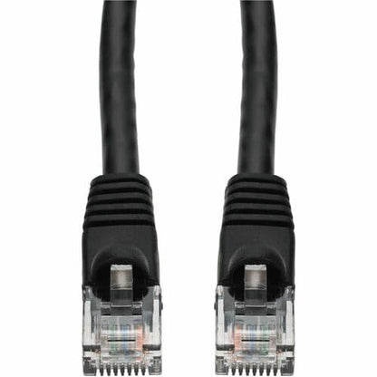 AddOn 200ft Black CAT 6A PVC Ethernet Cable Snagless Bubble Boot RJ
