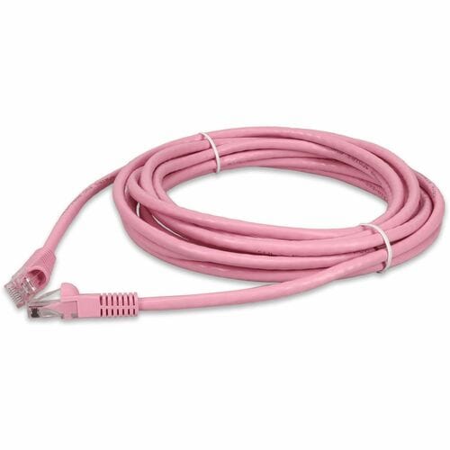 AddOn 34ft RJ-45 (Male) to RJ-45 (Male) Pink Cat6 UTP PVC Copper Patch Cable - 3