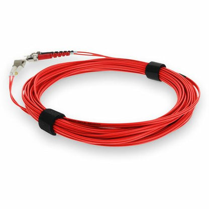 AddOn 5m LC (Male) to ST (Male) Red OM3 Duplex Plenum-Rated Fiber Patch Cable -