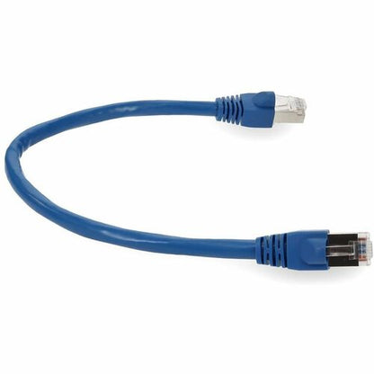 AddOn 10ft RJ-45 (Male) to RJ-45 (Male) Blue Snagless Cat6A STP PVC Copper Patch