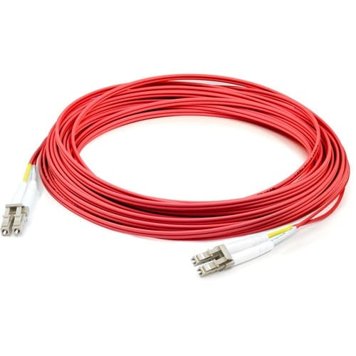 AddOn 5m LC (Male) to LC (Male) Red OM2 Duplex Plenum-Rated Fiber Patch Cable -
