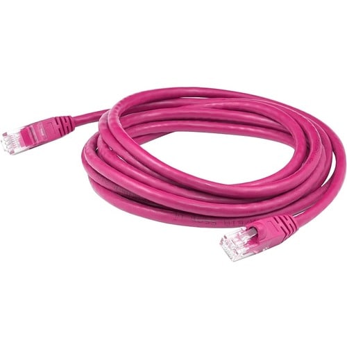AddOn 7ft RJ-45 (Male) to RJ-45 (Male) Pink Cat6A UTP PVC Copper Patch Cable - 7