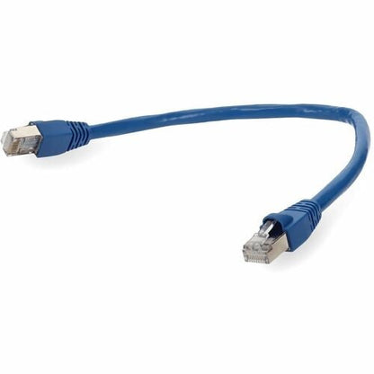 AddOn 7ft RJ-45 (Male) to RJ-45 (Male) Blue Snagless Cat6A STP PVC Copper Patch
