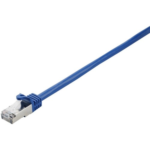 V7 Blue Cat7 Shielded & Foiled (SFTP) Cable RJ45 Male to RJ45 Male 2m 6.6ft