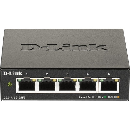 COMMUTATEUR DE BUREAU GIGABIT 5 PORTS INTELLIGENT GÉRÉ SÉRIE 1100 V2