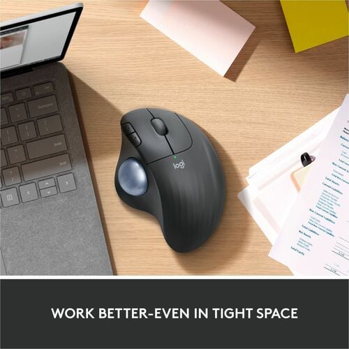 Logitech ERGO M575 Wireless Trackball Mouse - Easy thumb control,