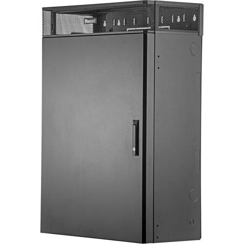 PanZone TrueEdge Vertical Wall Mount Enclosure, 6RU, Black  - MOQ (min
