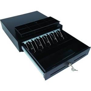 Star Micronics CD3-1616 Value Cash Drawer, USB, Black, 16Wx16D, 4Bill-8Coin for