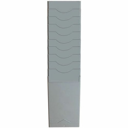 Pyramid 400-10 10 Pocket Time Card Rack - 10 Pocket(s) - 16\" (406.40 mm) Height