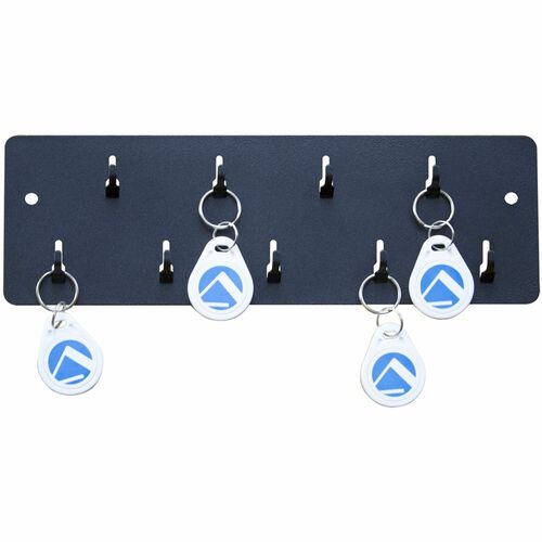Pyramid Key Rack - 9 Hooks - 3.18\" (80.77 mm) Height x 10\" (254 mm) Width - fo