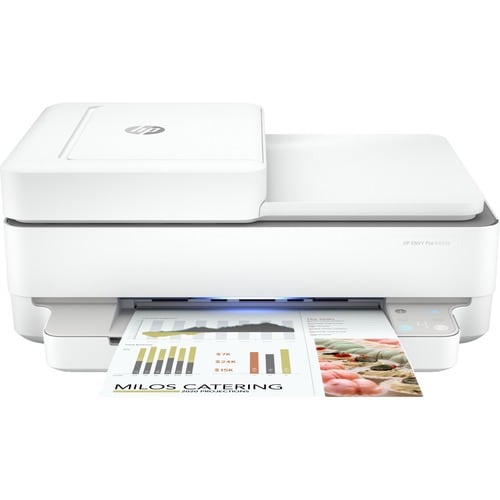 Impresora multifunción DeskJet 6455E, transparente, de sobremesa, con alimentador automático de documentos (ADF), USB, 4800 x 1200, 256 MB, 10/7 ppm