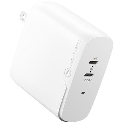 Cargador ALOGIC 2X68 Rapid Power de 68 W GaN