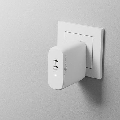 Cargador ALOGIC 2X68 Rapid Power de 68 W GaN
