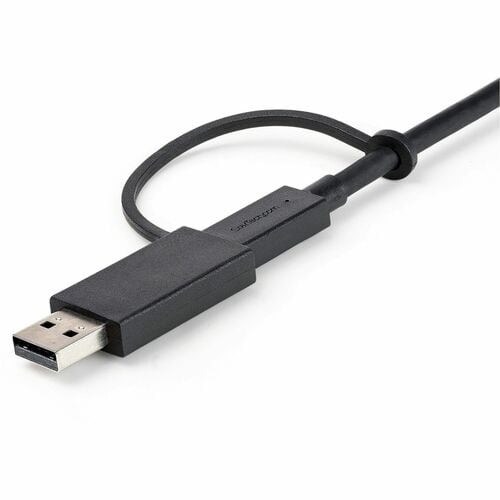 StarTech.com 3ft/1m USB-C Cable with USB-A Adapter Dongle, USB-C to C (10Gbps/PD