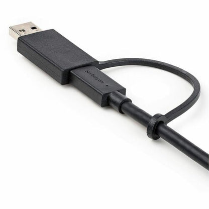 StarTech.com 3ft/1m USB-C Cable with USB-A Adapter Dongle, USB-C to C (10Gbps/PD