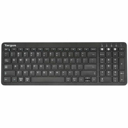 Targus Midsize Multi-Device Bluetooth Antimicrobial Keyboard, Black