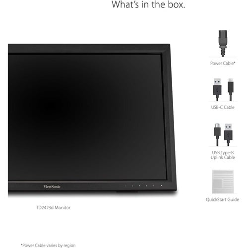 ViewSonic TD2423d 24\" Class LCD Touchscreen Monitor - 16:9 - 7 ms