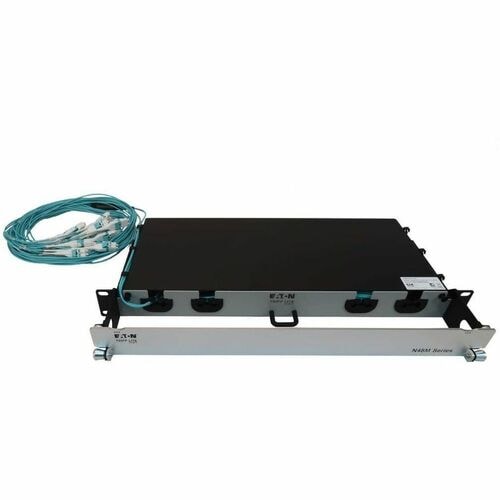 Tripp Lite by Eaton N48M-2L24L-20 Preloaded Fiber Panel - 24 x Duplex - 1U High - Aqua, Wh