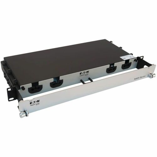 Tripp Lite by Eaton N48M-2M3X8M-20 Preloaded Fiber Panel - 1U High - Aqua, Black