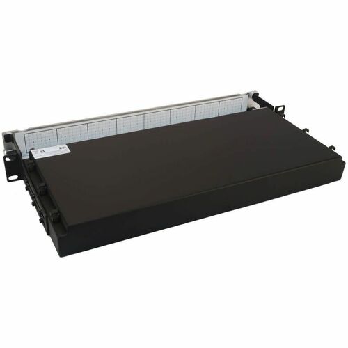 Tripp Lite by Eaton N48M-2M3X8M-20 Preloaded Fiber Panel - 1U High - Aqua, Black - 19\" Wi