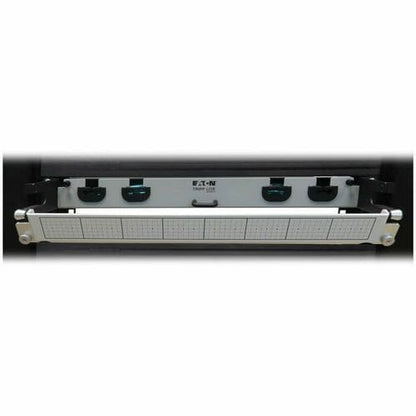 Tripp Lite by Eaton N48M-2M3X8M-20 Preloaded Fiber Panel - 1U High - Aqua, Black - 19\" Wi