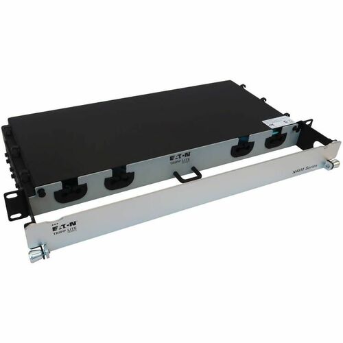 Tripp Lite by Eaton N48M-4M3X8M-10 Preloaded Fiber Panel - 1U High - Aqua - 19\" Wide - Ra