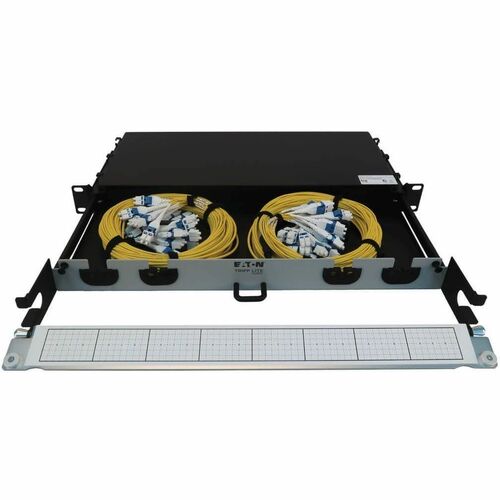 Tripp Lite by Eaton N48S-2L24L-10 Preloaded Fiber Panel - 24 x Duplex - 1U High - Yellow,