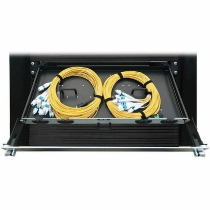 Tripp Lite by Eaton N48S-2M24L12-10 Preloaded Fiber Panel - 12 x Duplex - 1U High - Aqua,