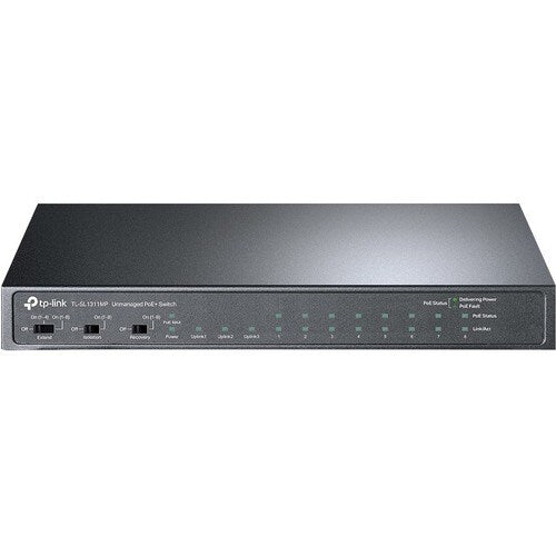 COMMUTATEUR 11 PORTS 8 PORTS POE + PORTS RJ45 10/100 MBPS PORTS RJ45 2 Go
