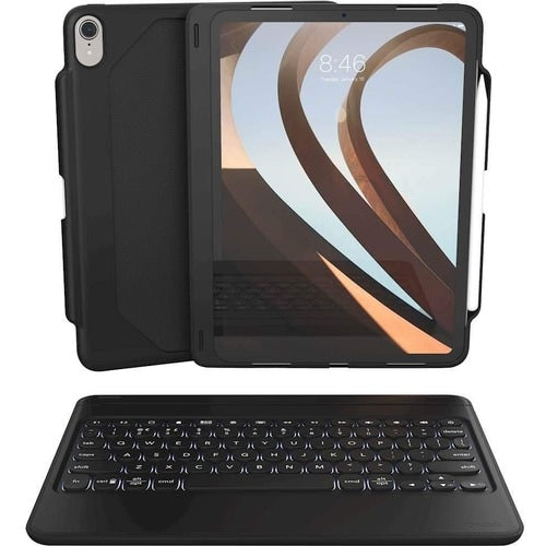 Estuche de transporte resistente ZAGG Rugged Book (plegable tipo libro) para portátiles de 10,9" (276,86 m)