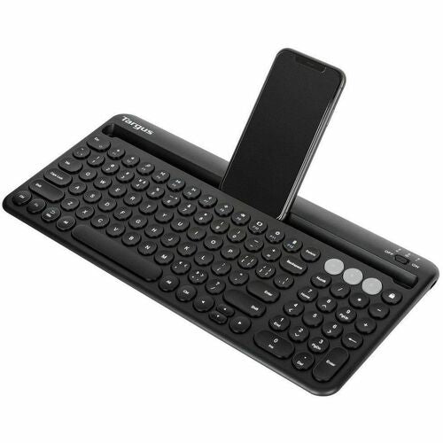 Targus Multi-Device Bluetooth Antimicrobial Keyboard With Tablet/Phone Cradle