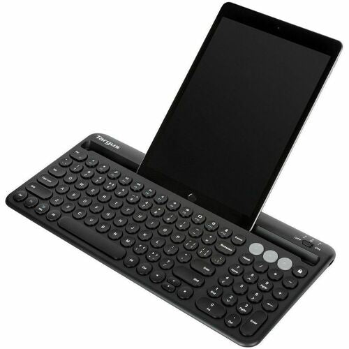 Targus Multi-Device Bluetooth Antimicrobial Keyboard With Tablet/Phone Cradle