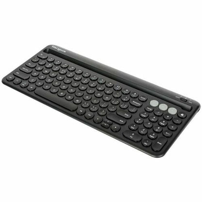 Targus Multi-Device Bluetooth Antimicrobial Keyboard With Tablet/Phone Cradle