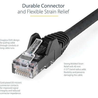 Câble Ethernet CAT6 StarTech.com 15 m, LSZH (faible émission de fumée et sans halogène) 10 Gb/s