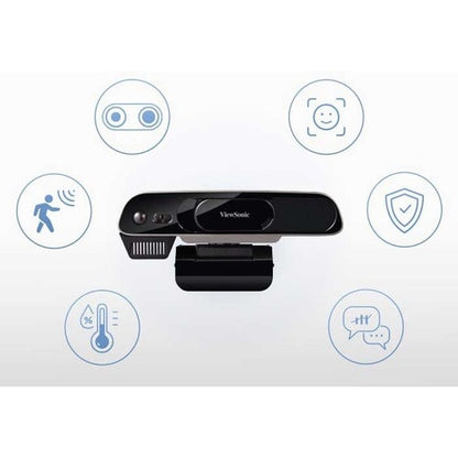 Cámara web ViewSonic VBC100 - USB 3.0 Tipo C - Vídeo de 3840 x 2160 - Micrófono