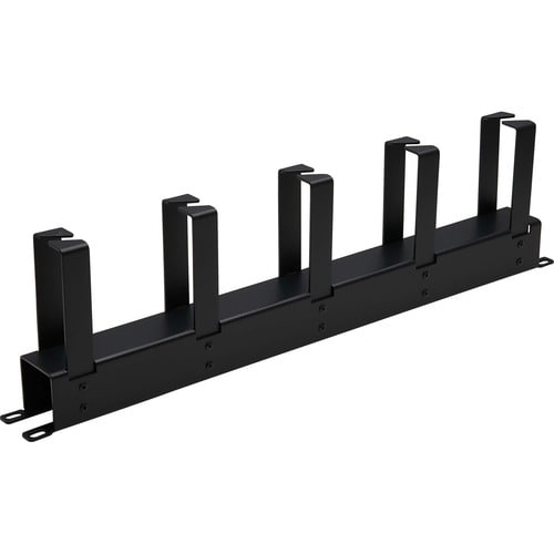 Tripp Lite by Eaton Horizontal Cable Manager - Metal Rings, Black, 1U - Horizont