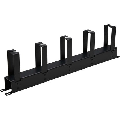 Tripp Lite by Eaton Horizontal Cable Manager - Metal Rings, Black, 1U - Horizont