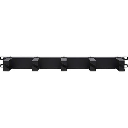 Tripp Lite by Eaton Horizontal Cable Manager - Metal Rings, Black, 1U - Horizont
