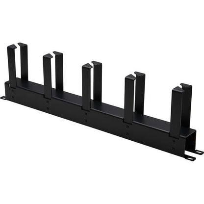Tripp Lite by Eaton Horizontal Cable Manager - Metal Rings, Black, 1U - Horizont