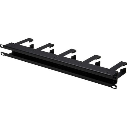Tripp Lite by Eaton Horizontal Cable Manager - Metal Rings, Black, 1U - Horizontal Cable M
