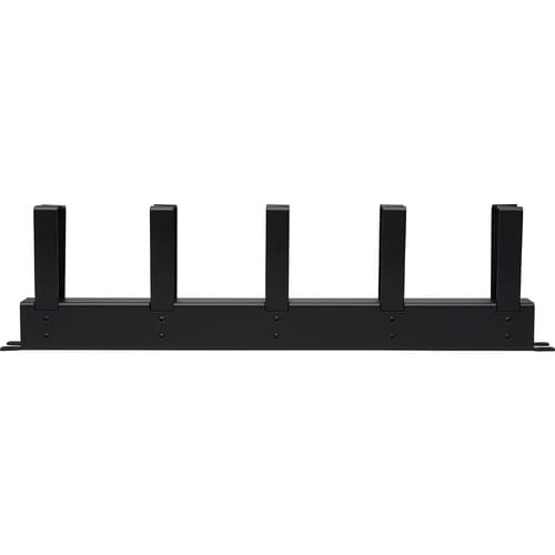 Tripp Lite by Eaton Horizontal Cable Manager - Metal Rings, Black, 1U - Horizontal Cable M