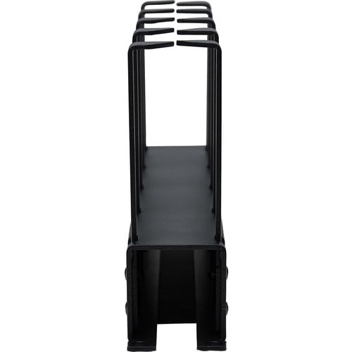 Tripp Lite by Eaton Horizontal Cable Manager - Metal Rings, Black, 1U - Horizont