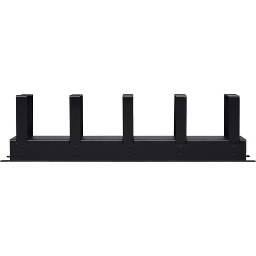 Tripp Lite by Eaton Horizontal Cable Manager - Metal Rings, Black, 2U - Horizont