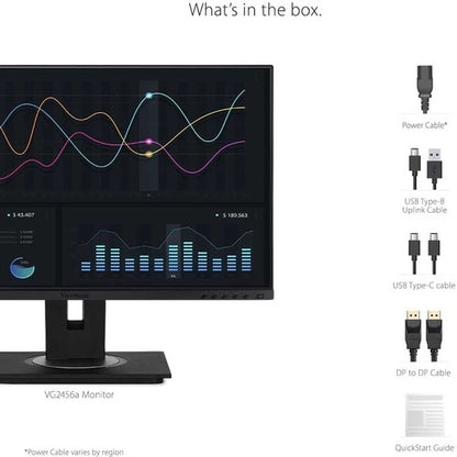 Viewsonic 24\" Display, IPS Panel, 1920 x 1080 Resolution - 23.8\" Viewable - In